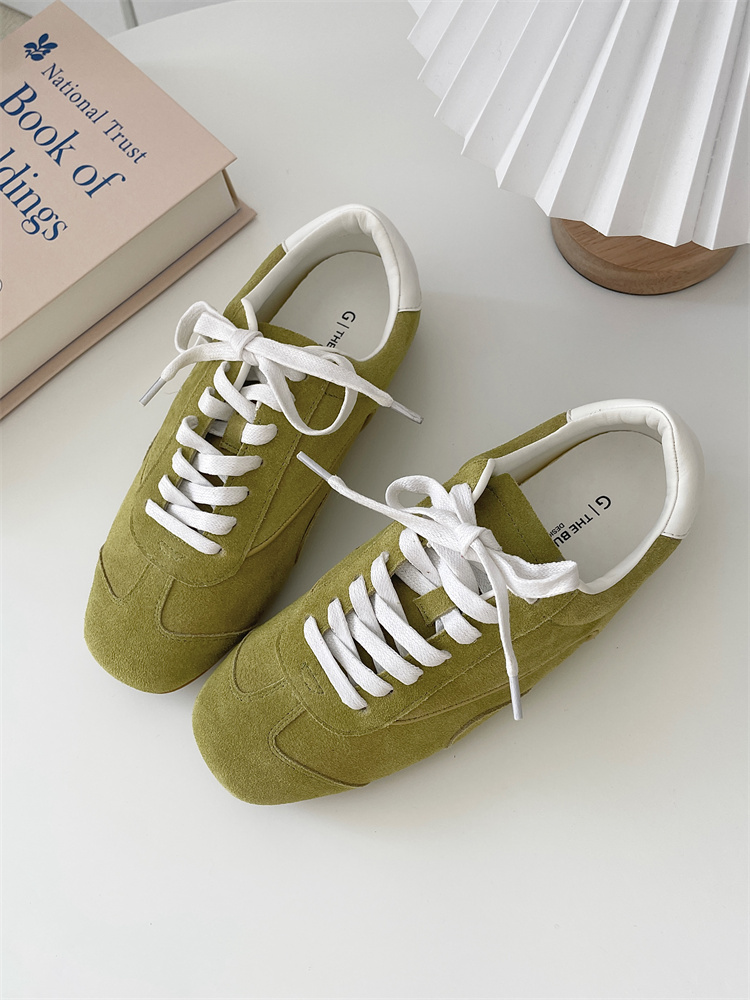 Ge Ge Lv Women's Retro Running Shoes 2025 Spring Summer New Style Lace Up Breathable Casual Sneakers - Image 3