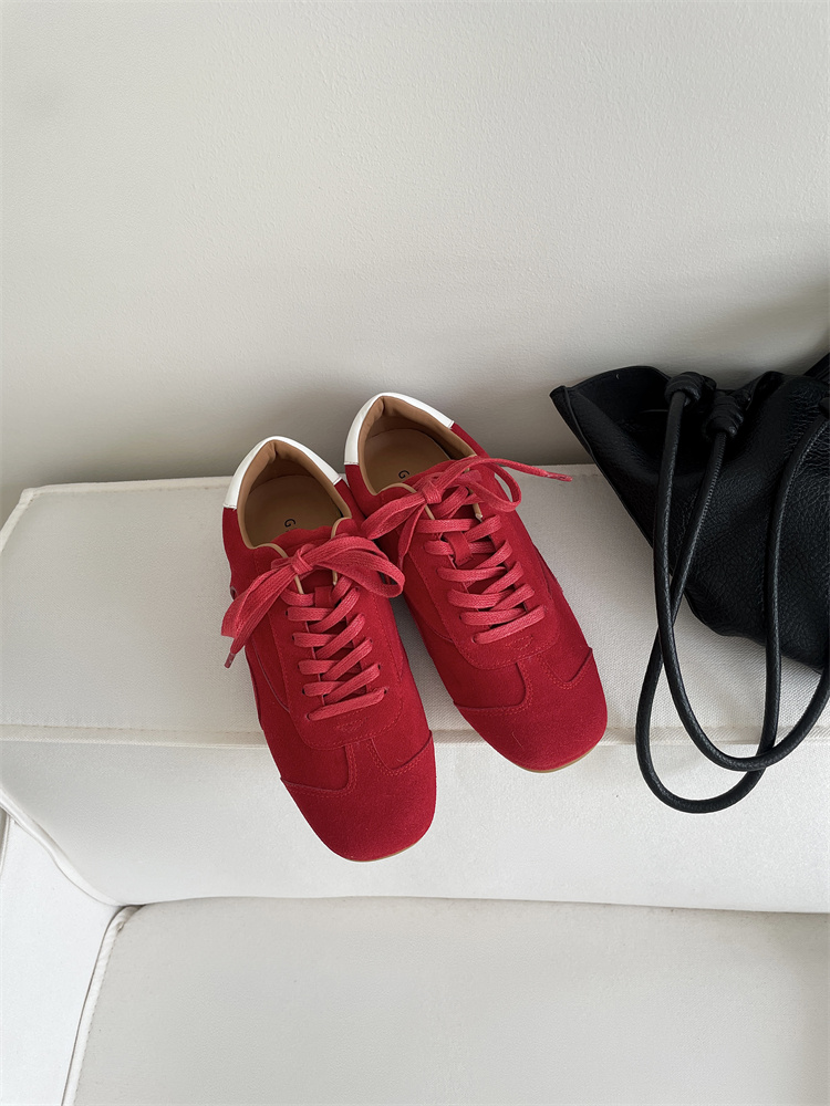 Ge Ge Lv Women's Retro Running Shoes 2025 Spring Summer New Style Lace Up Breathable Casual Sneakers - Image 4