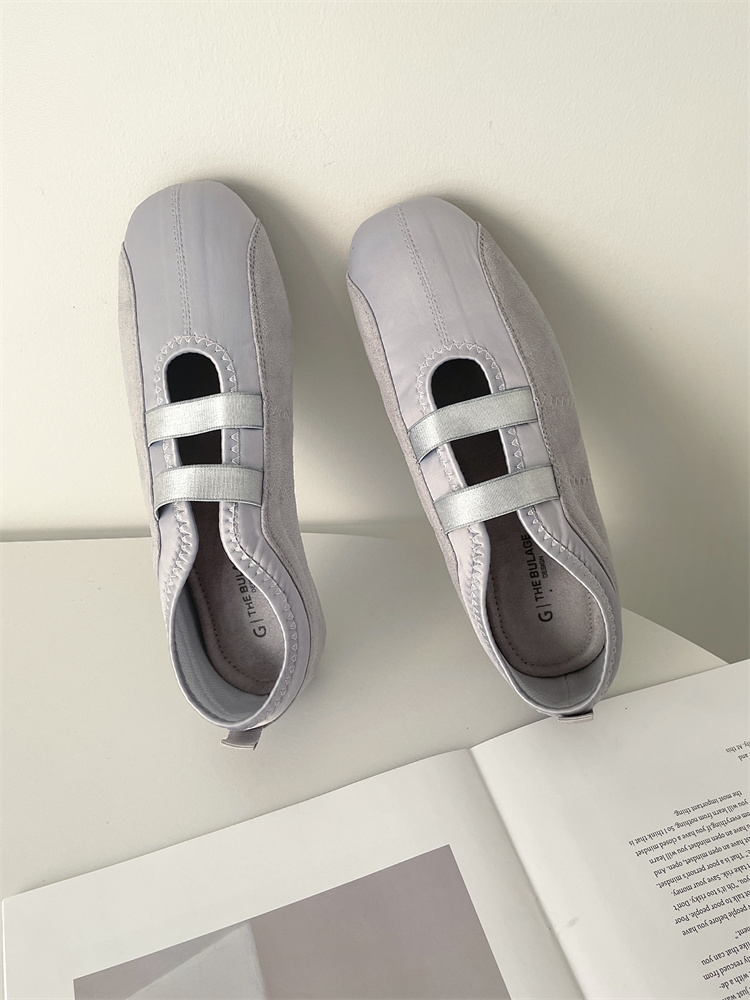New French Silk Satin Mary Jane Women's Shoes Korean Style Flat Ballet Bow Shallow Mouth Single Shoes - Image 3