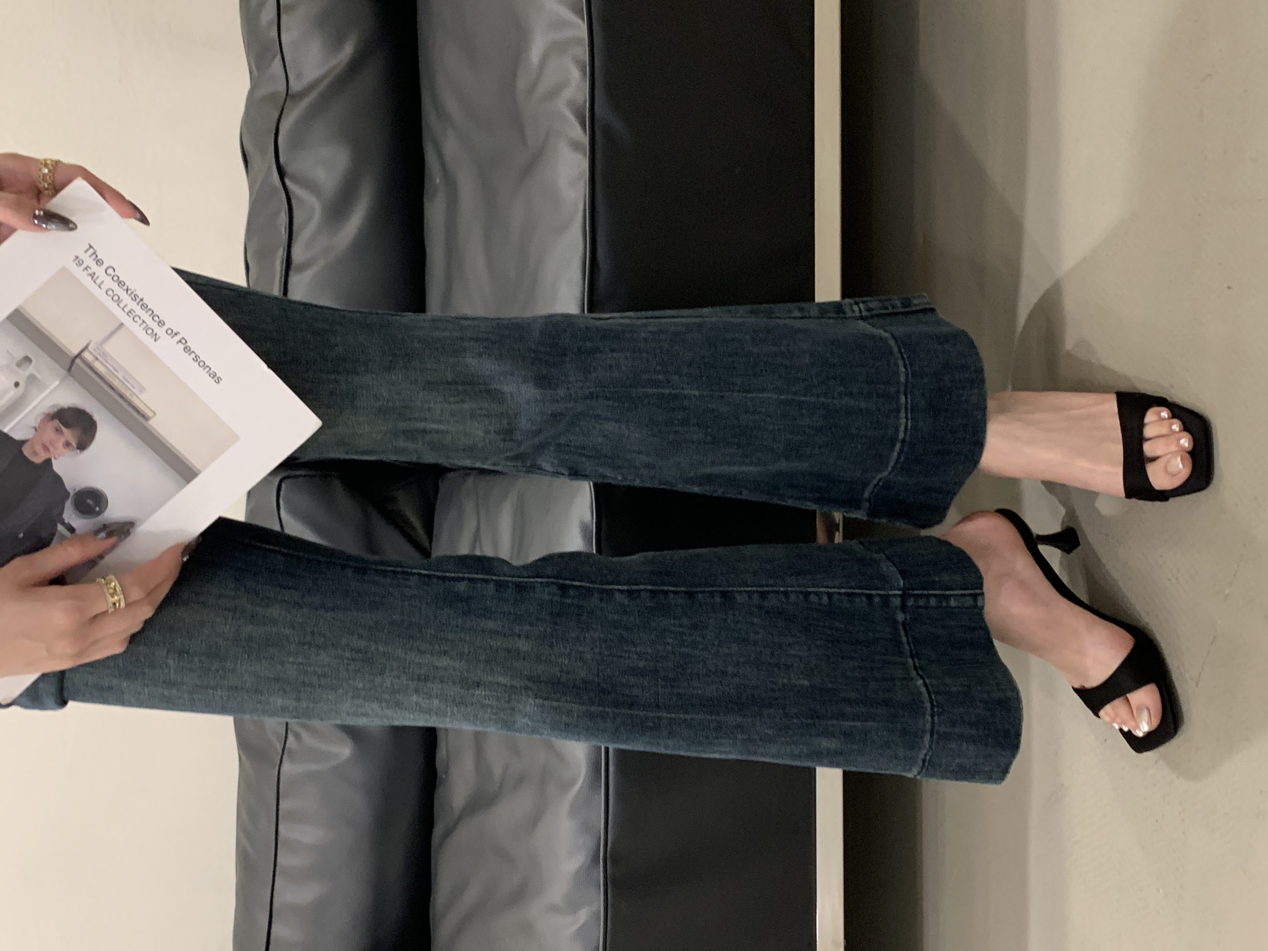French Style High Heel Slippers for Women Square Toe Open Toe Minimalist Thin Heel Elegant Sandals - Image 3