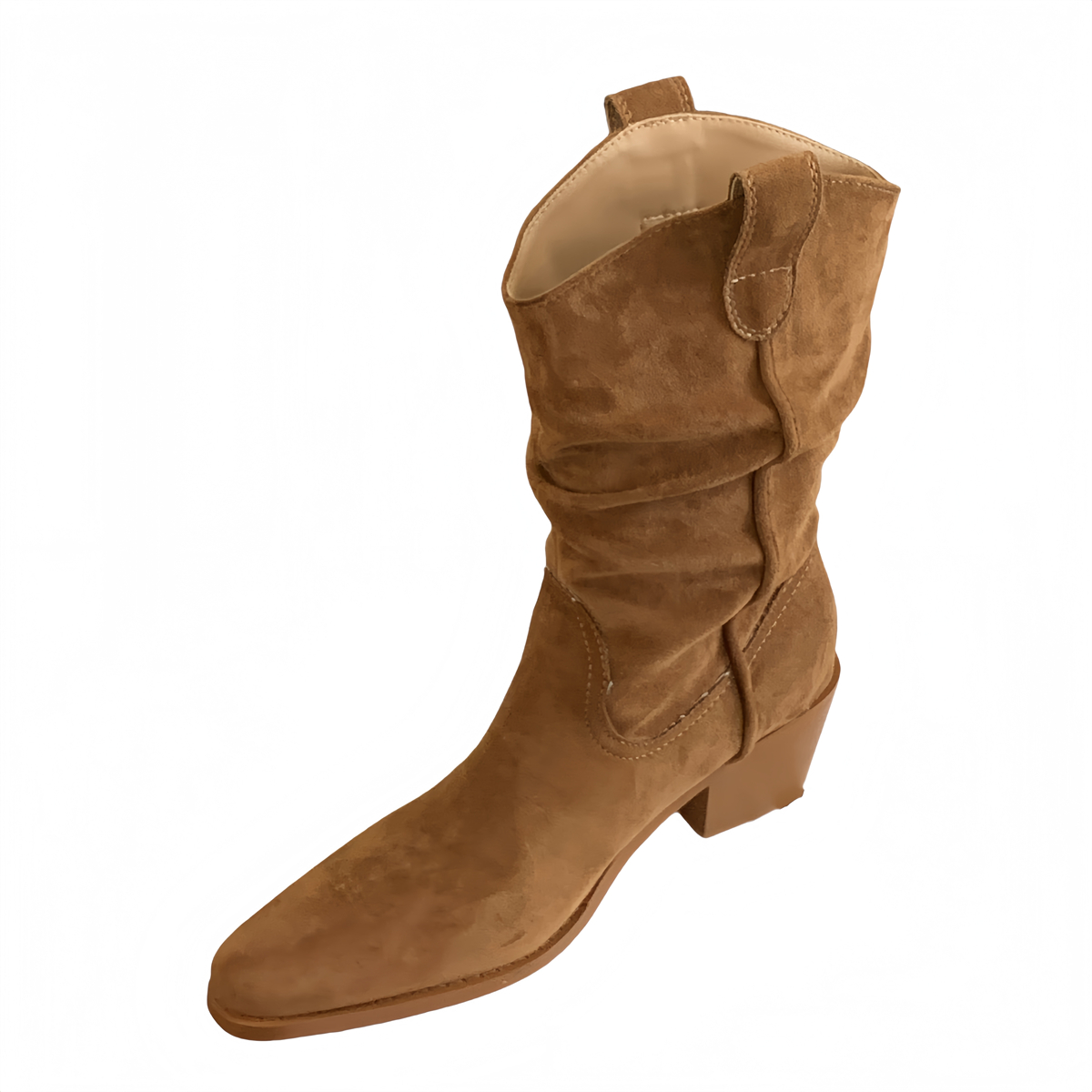Maillard Western Cowboy Boots Short Boots Women 2026 New Autumn Versatile Thick Sole British Brown Martin Boots - Image 5